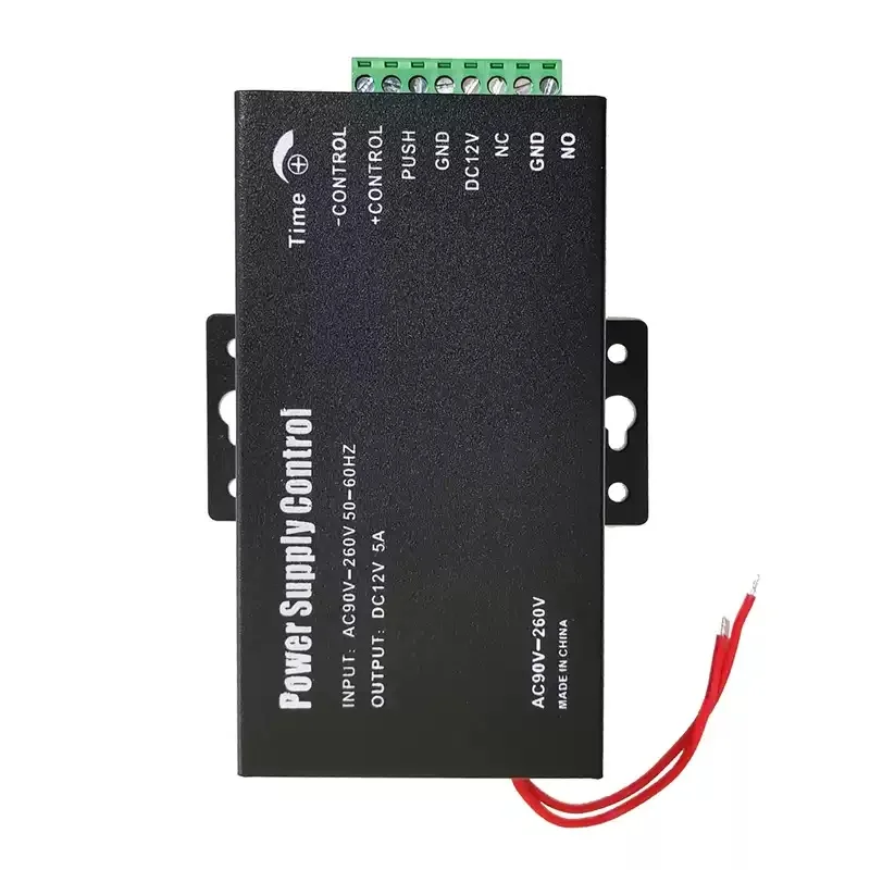 12V 5A Access Control Power Supply,AC 90-260V Wide Voltage Transformer for Electric Door Lock, Fingerprint Machine & RFID Reader