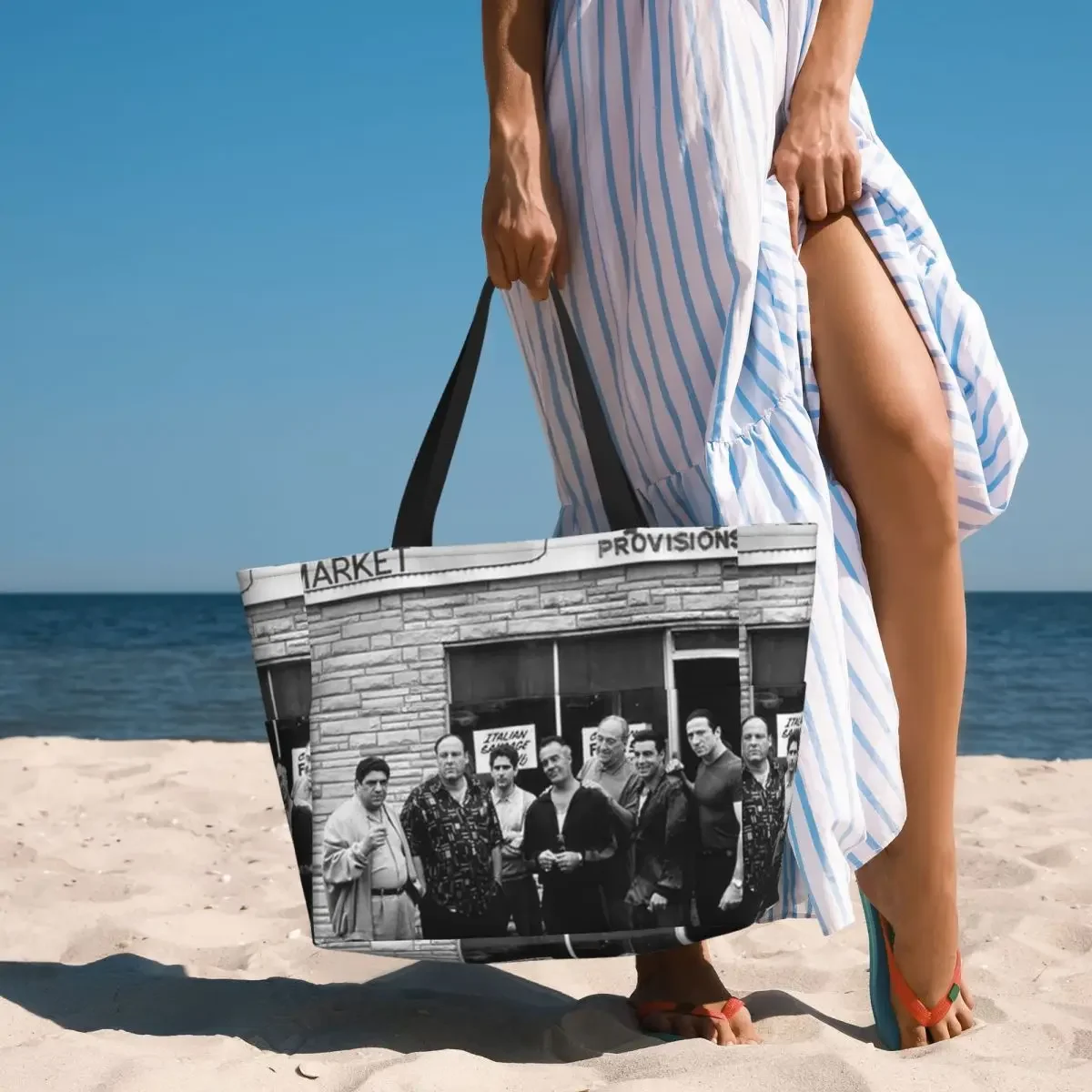The Sopranos Family Beach Tote Bag Sport Gym Yoga Duffle Large Tote Bag Women Travel Bag Fitness bag