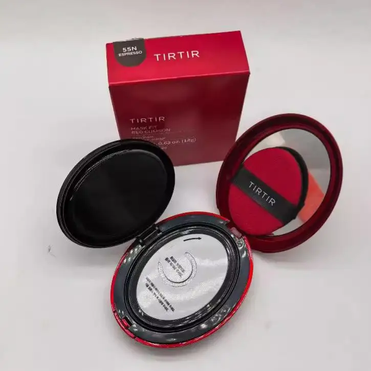 كريم أساس TIRTIR Cushion، وسادة هوائية واقية من الشمس تدوم طويلاً، كريم أساس عالي التغطية، مكياج كوري أصلي