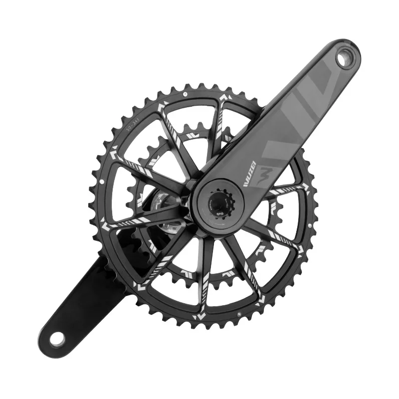 Road bicycle carbon fiber tooth  single plate 3 nail straight mounted crank 165170 single  double plate
