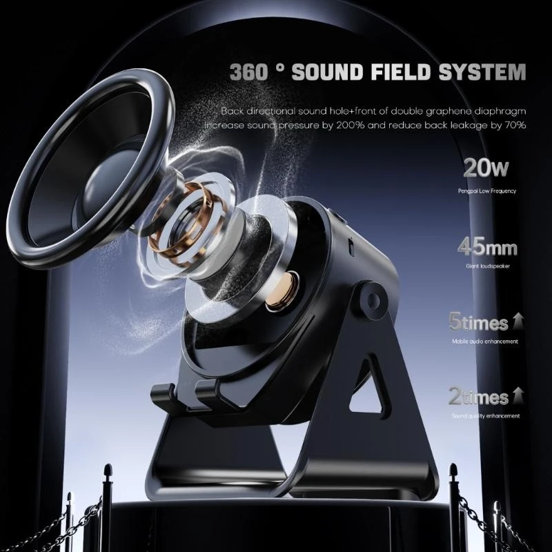 

Динамик, интегрированная микрофонная система, регулируемый по высоте держатель для смартфона, развлечения, лучшая распродажа