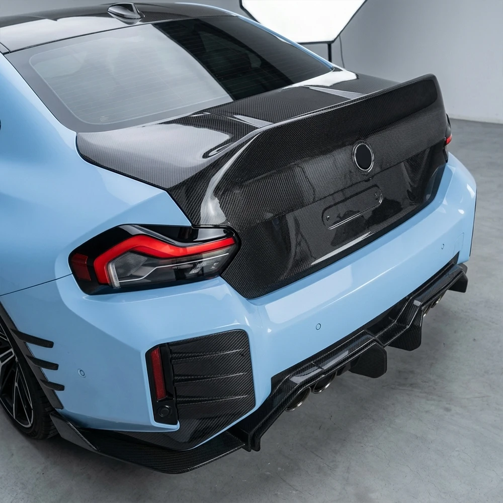 

PET Black 6D Carbon Fiber Car Trunk Lid Cover Vinyl Wrap Film Waterproof Sticker Air Bubble Air Free Auto Decoration Accessories