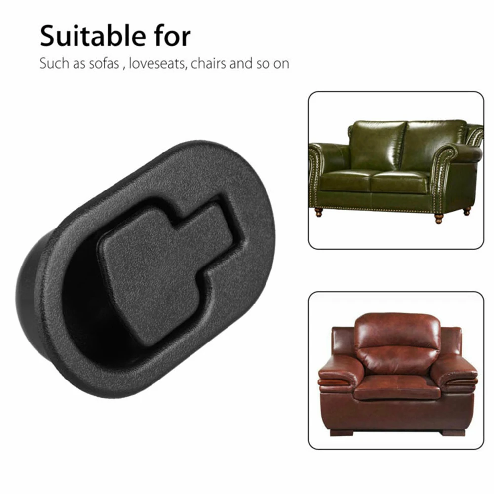 2 Pieces Replacement Oval Pull Handle Lever for Sofa Couch Recliner Chair Release Part Hardware Fits Different Cable Sizes