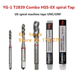 YG-1 T2839 Combo HSS-EX spiral Tap 4-40 12-24 1/4-20UNC 5/16-18 3/8-16 7/16-14 1/2-13UNC 9/16-12 5/8-11 3/4-10UNC 4-48 10-32UNF