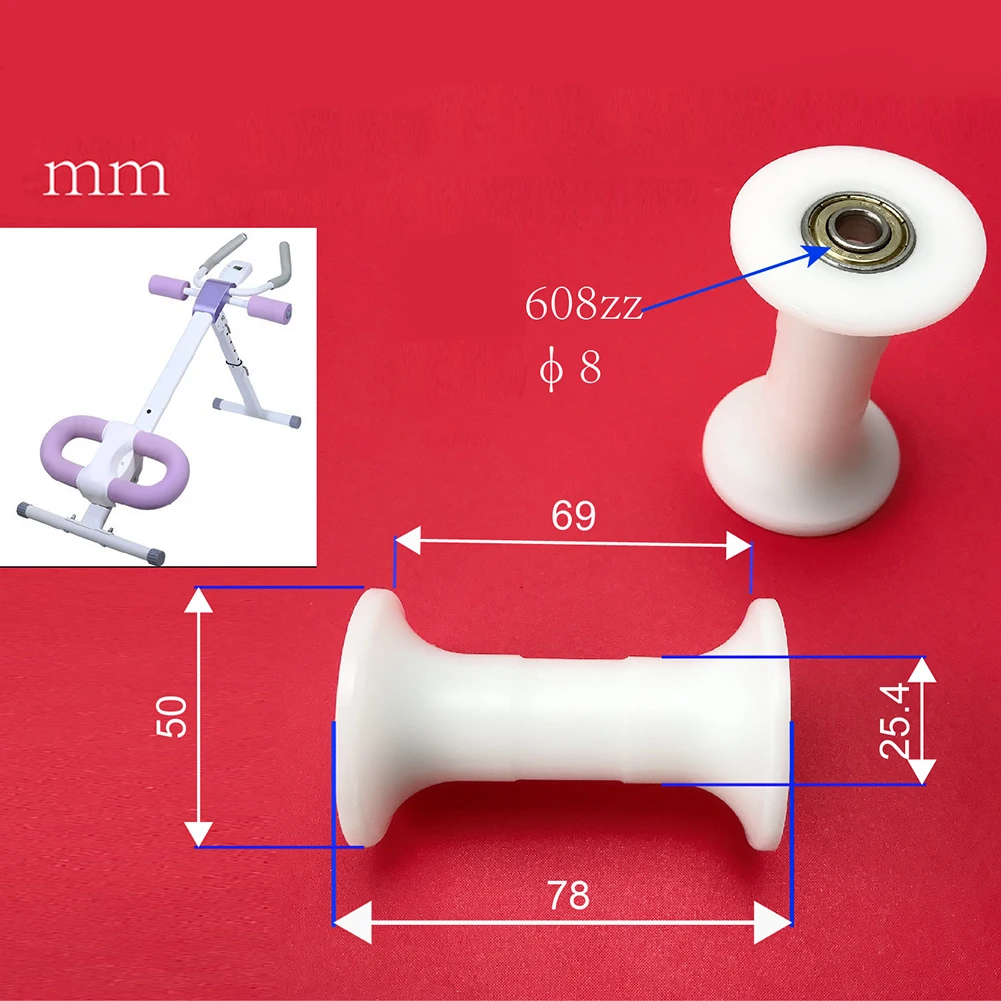 

Подшипниковое колесо шкива машины для живота, подшипниковое колесо гребного тренажера для эллиптической трубки 70x30 мм, гребной тренажер для живота
