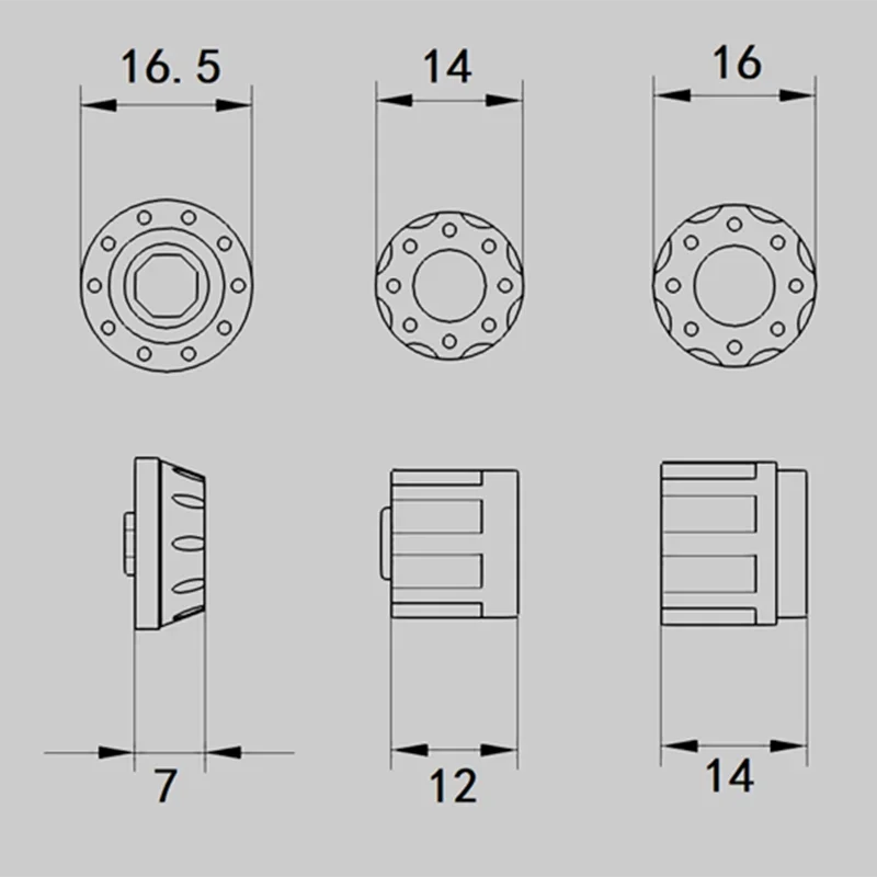 1:14 스케일 플라스틱 M4 잠금 너트 커버 타미야 RC 트럭 SCANIA 770S R620 VOLVO BENZ Arocs MAN TGX 자동차 액세서리