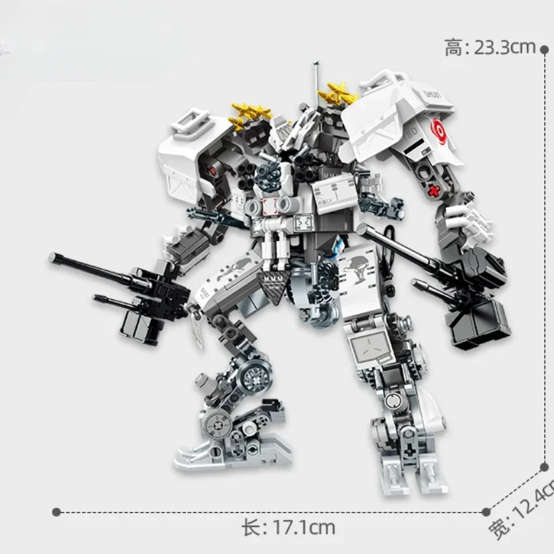 SEMBO Wandering Earth Action Figure Mecha Building Blocks Robot Anime Figure Model Children Toys Cool Assembly Birthday Gift PVC