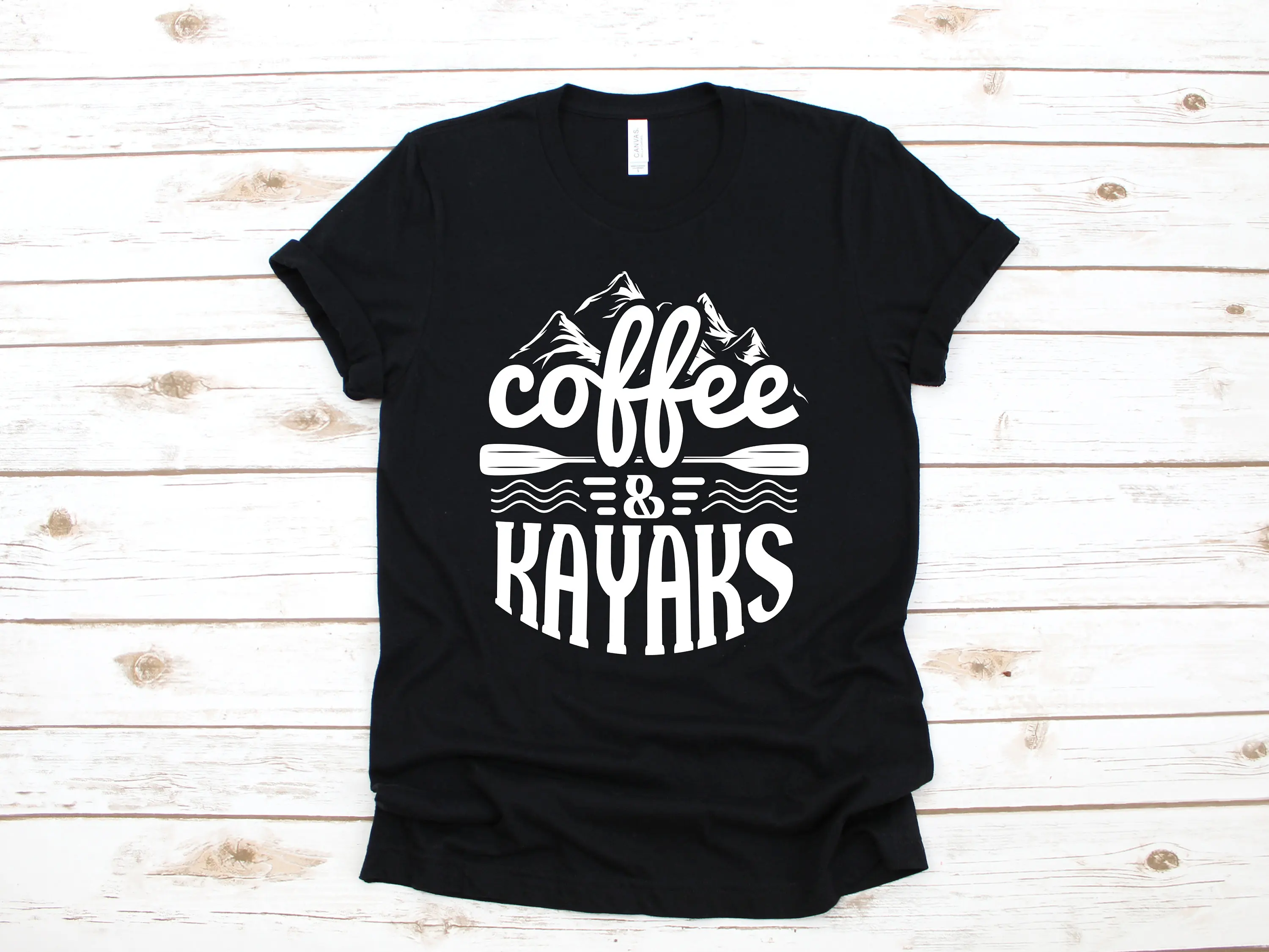 Coffee and Kayaks T Shirt Funny Kayaking SweaT Long Sleeve Kids Apparel