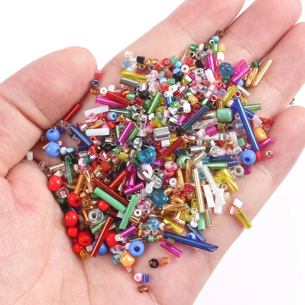 20g Japan Rocailles Gemengde Delica Ronde Glazen Kralen Mix Kleuren en Grootte Glas Twist Bugel Buis Voor kleding Accessoire