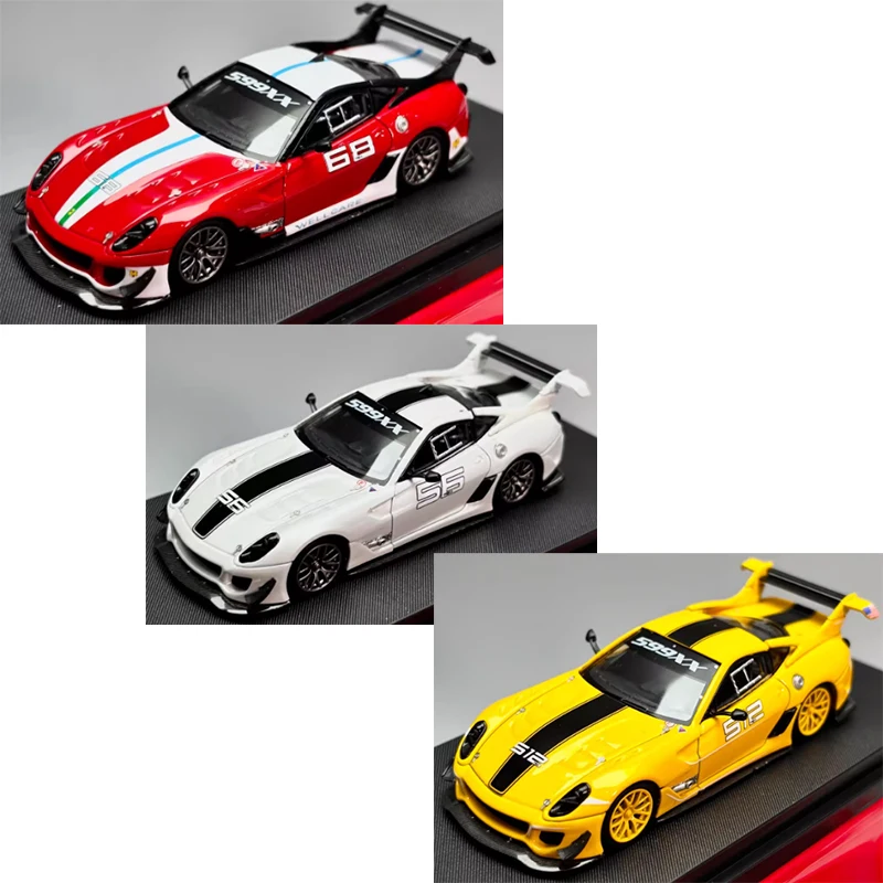 

LS MODEL 1:64 Scale 68# 56# 512# 599XX EVO Simulation Alloy Car Model Static Display Collectible Toy Gift Souvenir Decoration