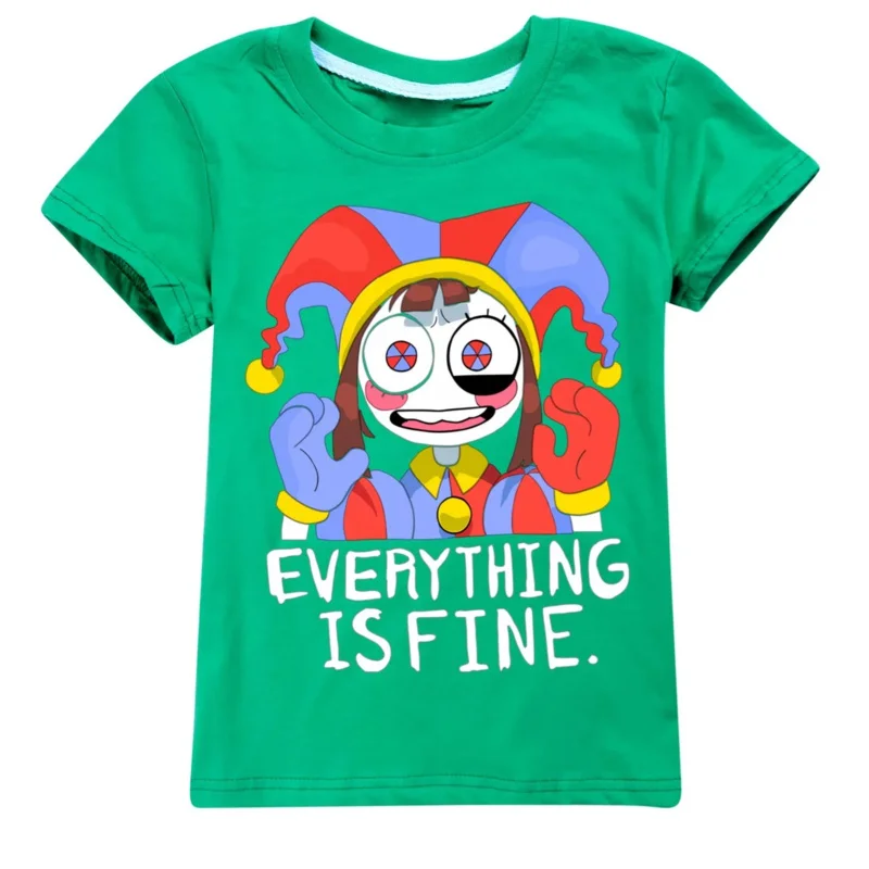 Kids ClothesThe Amazing Digital Circus New Baby Boys Girls Summer Tees Kids  Cartoon TShirt Children Cotton Short Sleeve Tops