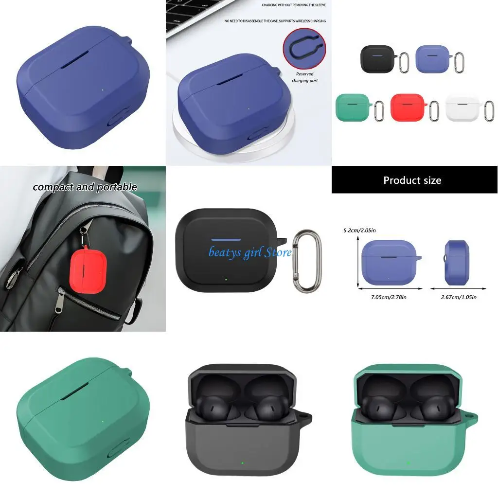 

C7AB Корпус для наушников с гибким рукавом Противоударный пылезащитный чехол для наушников Nord Buds