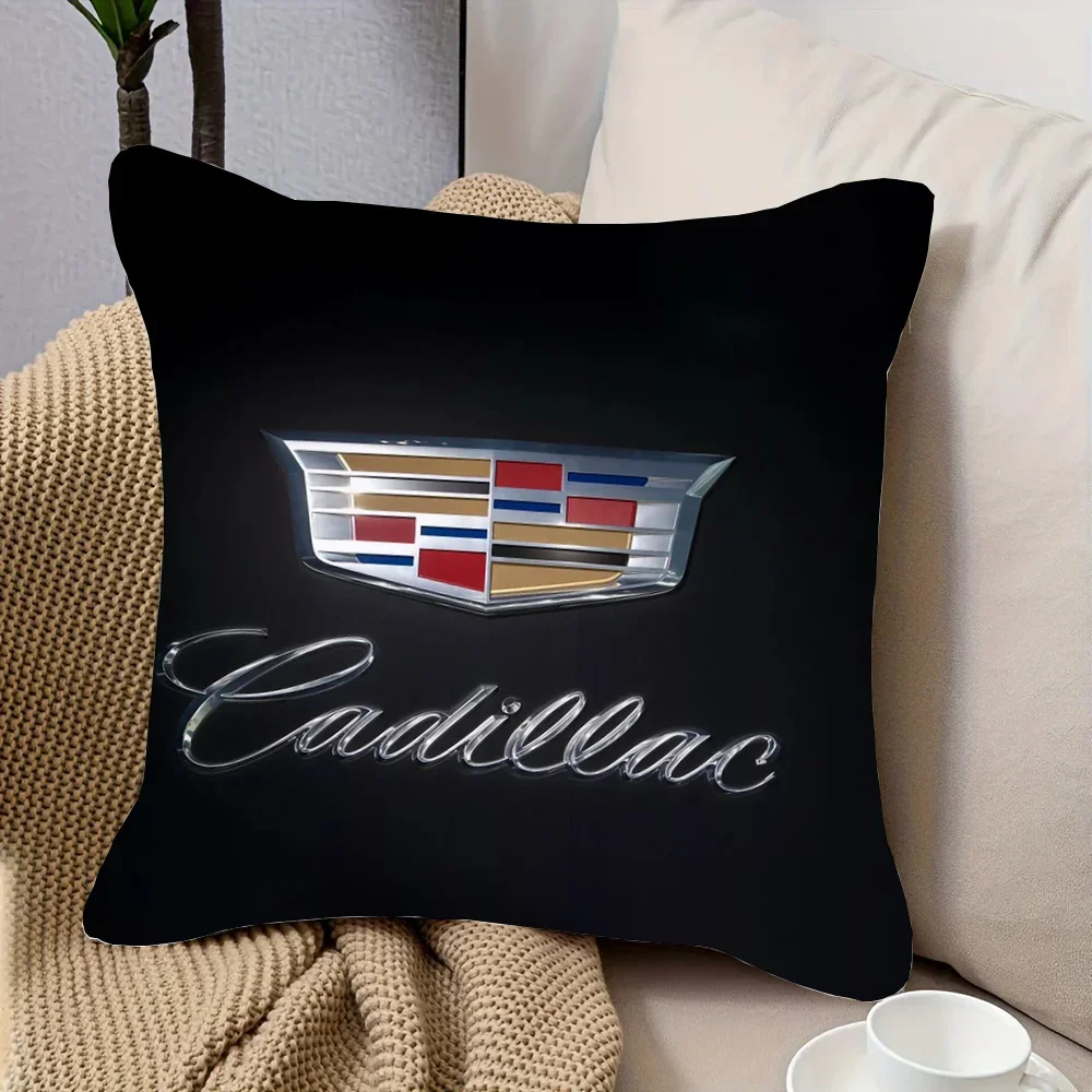 Decorative Pillowcase 40x40 Cadillac Logo Anime Pillow Home Decor Sleeping Pillows for Bedroom Cushion Cover 45*45 Kawaii Sofa