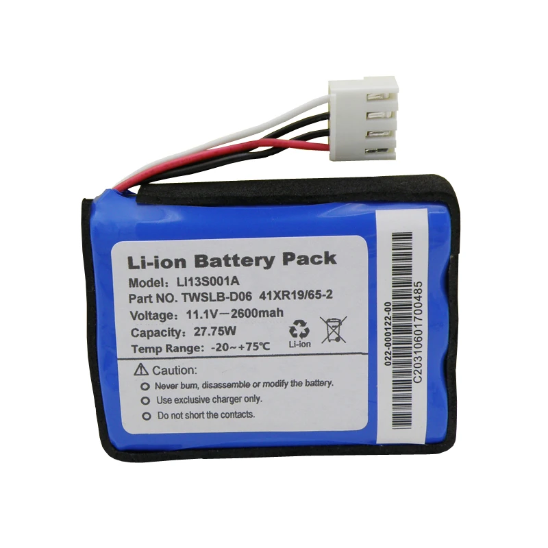 

LI13S001A Li-on Battery Pack 11.1v 2600mAh For ECG Equipment