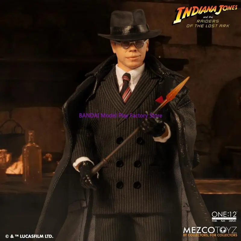 Mezco ONE:12 Major Toht y el Arca del Pacto, Set de Lujo en Caja, Figura de Anime de Los Cazadores del Arca Perdida