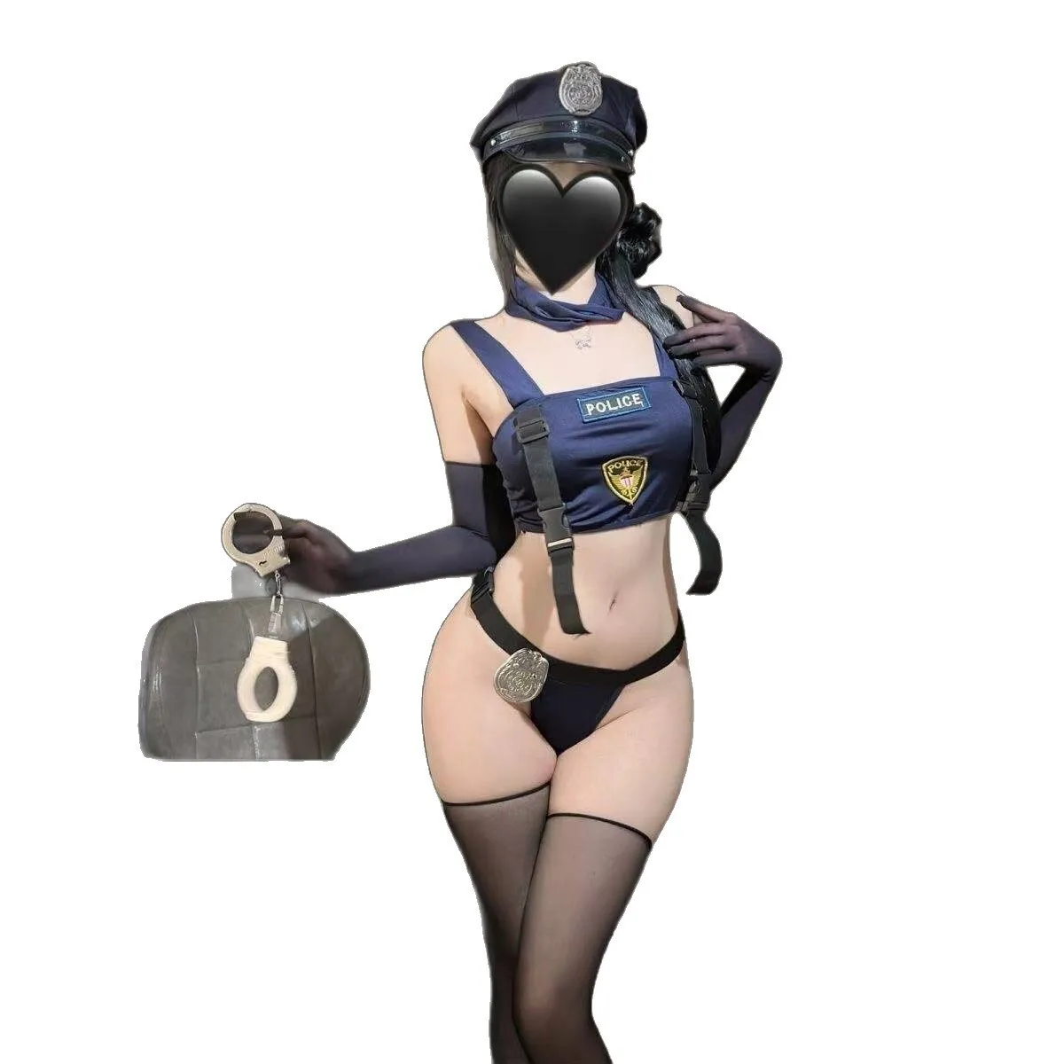 

Sexy Sweet And Spicy Bunny Girl Uniform Sexy JK Pleated Suspender Bodysuits Policewoman Sexy Pure Desire Nightclub Wear 44JY