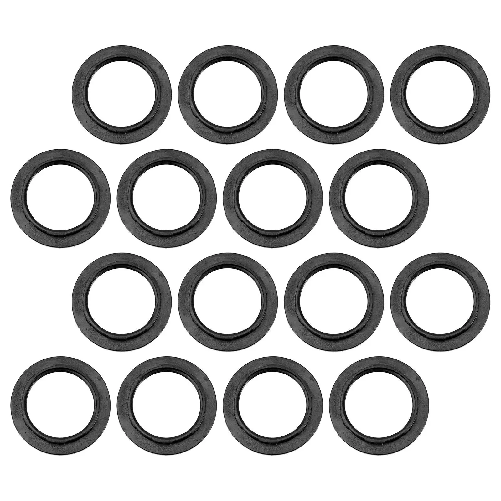 16Pcs E27 Lamp Holder Ring 1-3/8in ID 2-1/8in OD Lamp Shade Collar Retaining Ring Light Fitting Outer Lampshade Fixing Ring