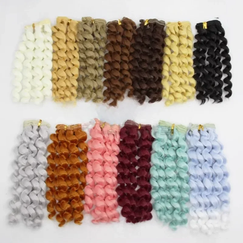 BJD/SD Doll Roll Wig High Temperature Silk DIY Baby Use