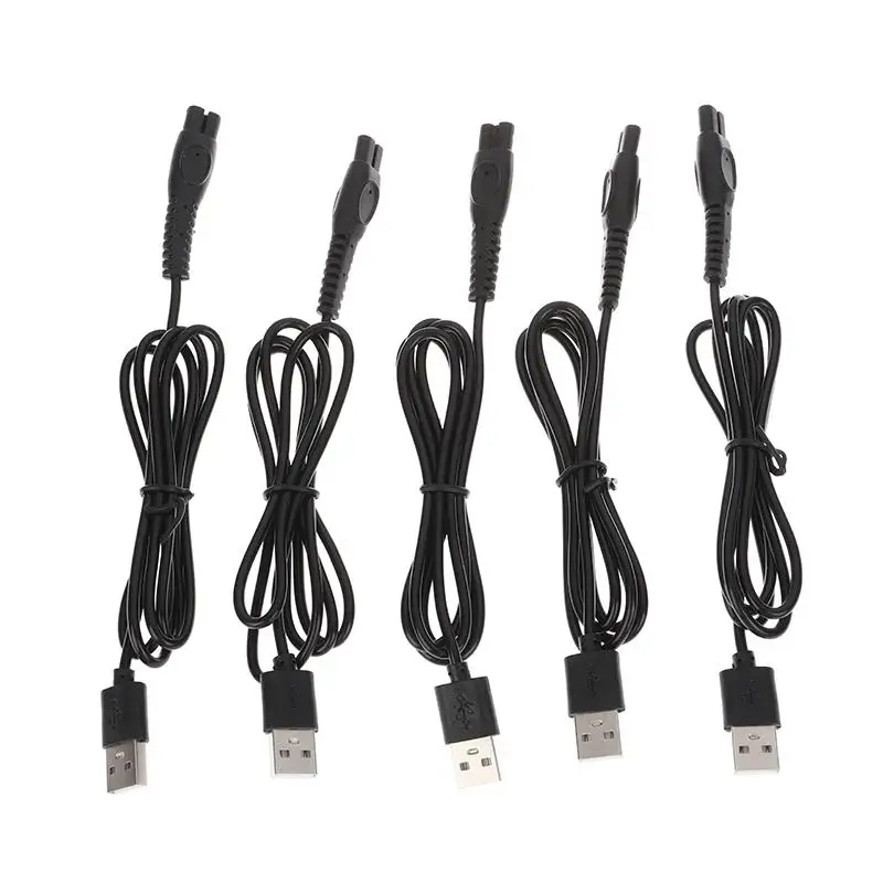 Cabo de carregamento usb para barbeador elétrico, 5 peças, cabo de alimentação, carregador de substituição compatível com pq888 s5830 s5831 s5832 s1113 navalha