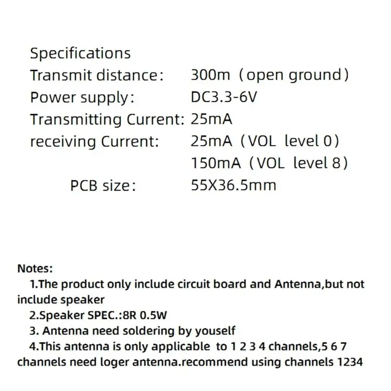 Circuit imprimé d'interphone PCB pour fabrication Radio bidirectionnelle, modifications efficaces Communication avec