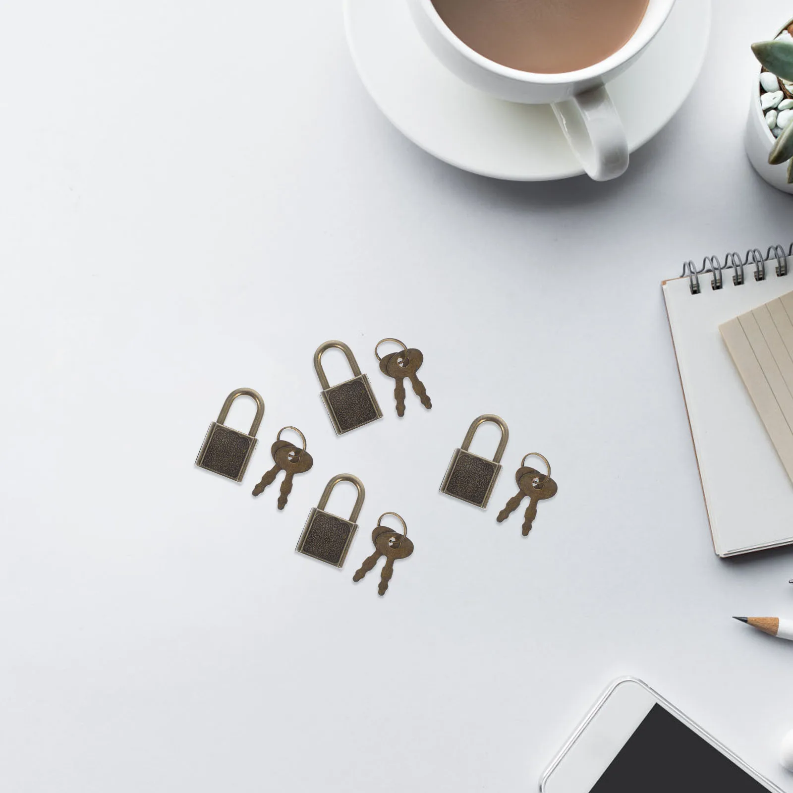 

10 Pcs Cabinet Door Security Padlock Locker with Key Backpacks Padlocks Laptop Bag Drawer and