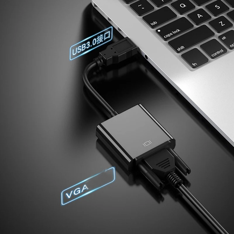 NEW 2026 USB 3.0 To VGA Adapter External Video Card Multi Display Converter For Desktop Laptop PC Monitor Projector HDTV - view 5