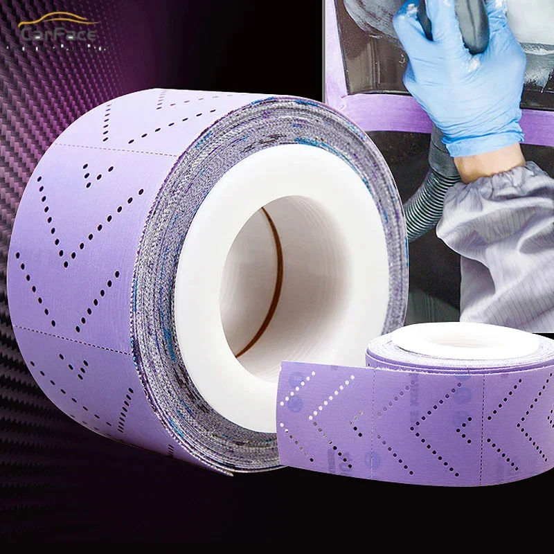 70mm12m Hand-planed Sandpaper Flocking Dry Grinding Hand Torn Emery Cloth Roll Suitable For MRIKA Rectangular Sanding Machine