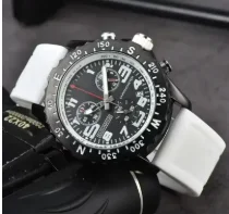 Three-eye full-function tape men's fashion 2025 hot-selling luxury quartz watch