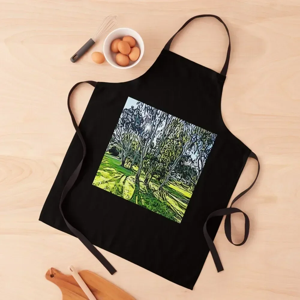 

Tree Silhouette Apron Cute Kitchen Men gift Chef jacket men Chef Accessory Apron