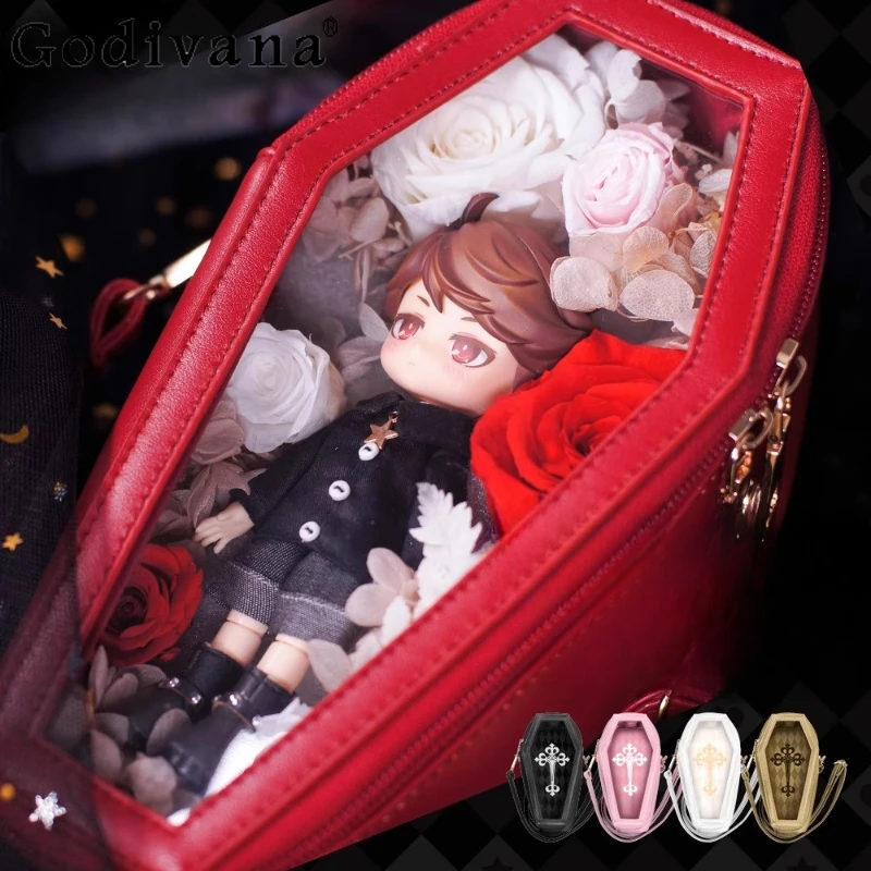 

Y2K Subculture Japanese Original Lolita Pain Bag Sweet Cool Girl Gothic Style Large Capacity BJD Crossbody Bag
