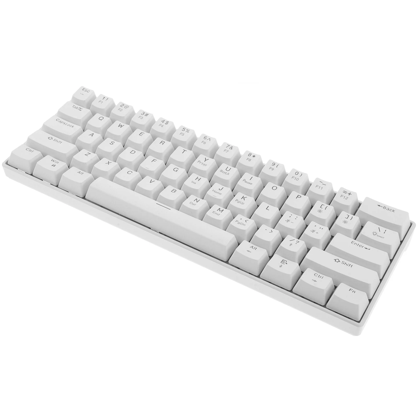 

Проводная механическая клавиатура Rgb, игровая эргономичная клавиатура, светодиодная ABS, белая, компактная, с подсветкой для ноутбука, игровая клавиатура для ПК