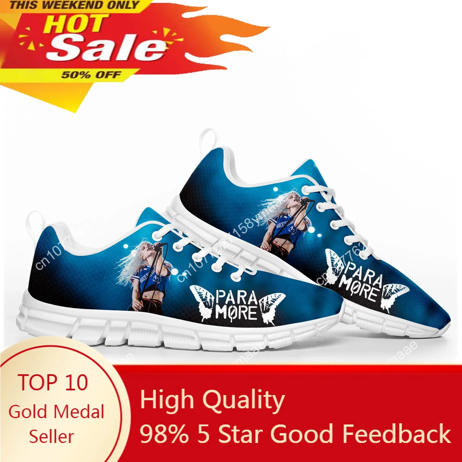 

Paramore Band Sports Shoes High Quality Mens Womens Teenager Kids Children Sneakers Riot Sneaker Customize DIY Couple Shoe White