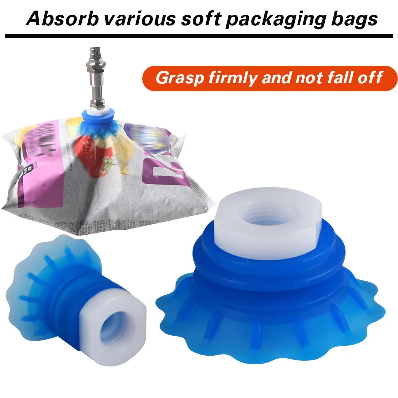 Open bag vacuum suction cup industrial STP35/60 suction soft packaging silicone mechanical arm accessories pneumatic