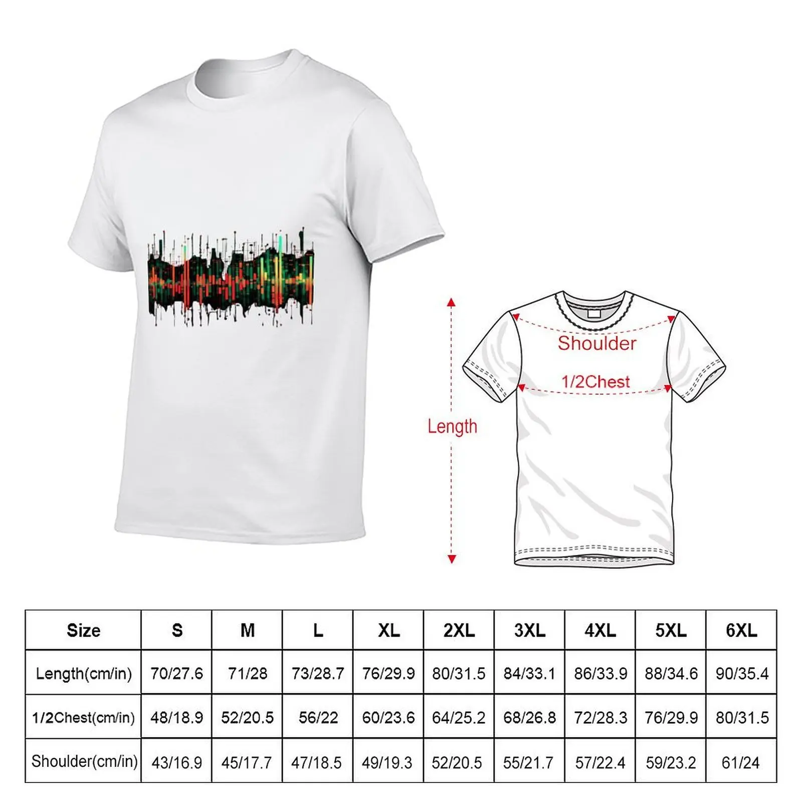 Market Pulse Spectrum T-Shirt boys animal print vintage anime shirt t shirts for men cotton