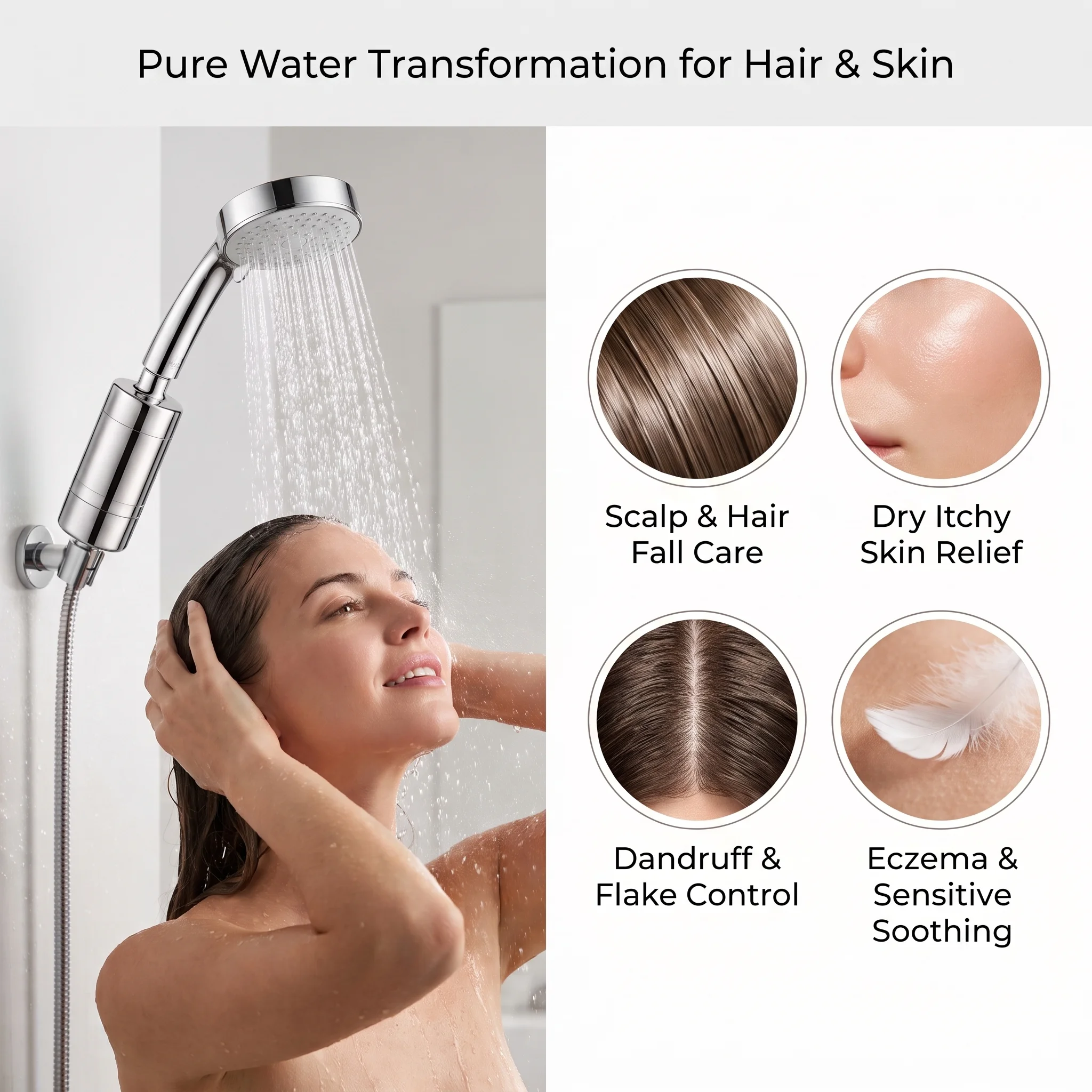 Фильтр для душа, уменьшающий с – обзор и цена Hair Care For Hair Fall