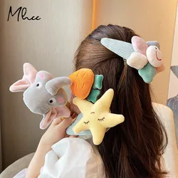 Oversized Cartoon Hair Accessories Dinosaur Top Clip Hot Sale Strawberry Hairpin Women Carrot Hairgrips Decor Cute Girl BB Clip