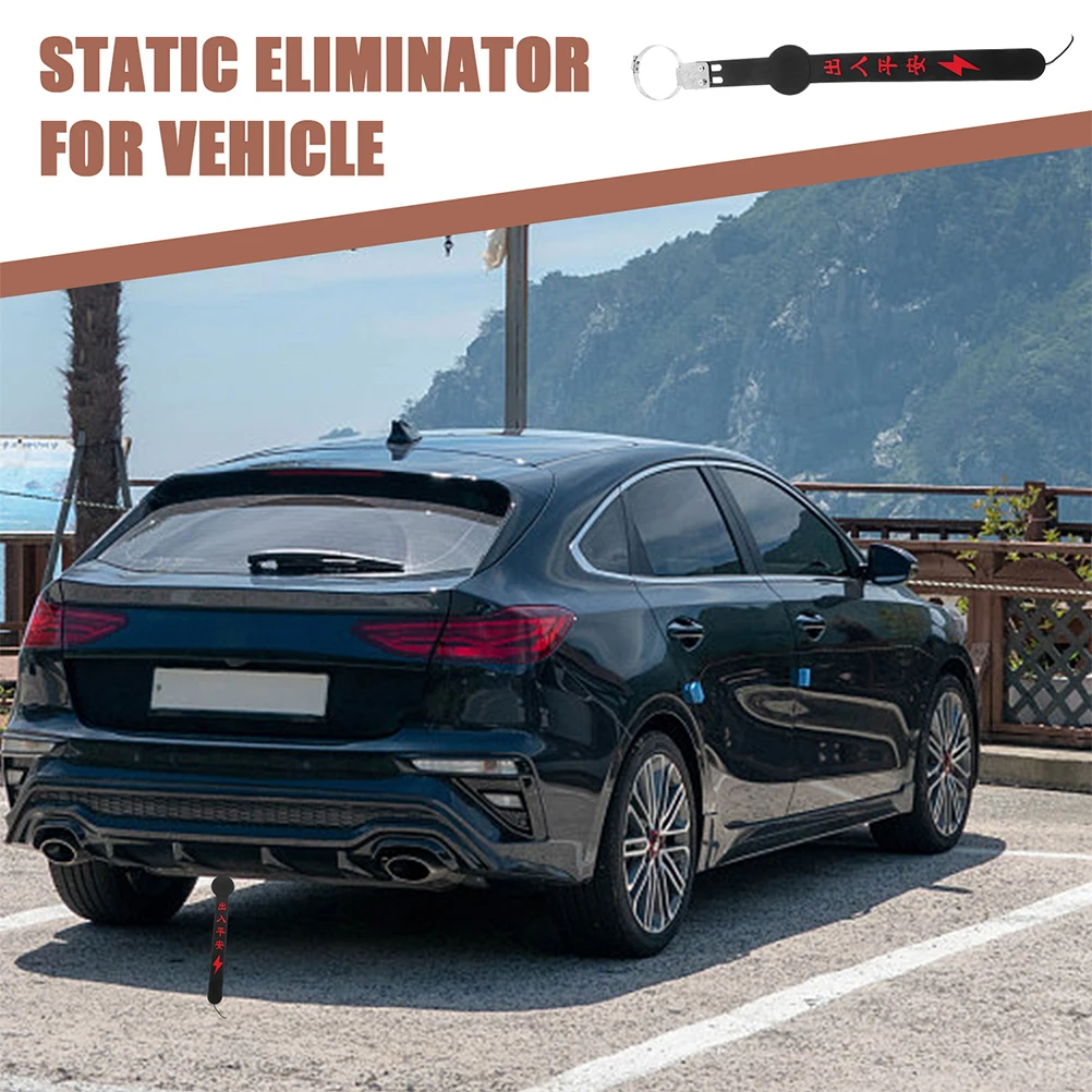 

2pcs Car Static Strap Anti Static Strip Grounding Belt Safe Ground Wire Exhaust Electrostatic Device Vehicle Earth Tape