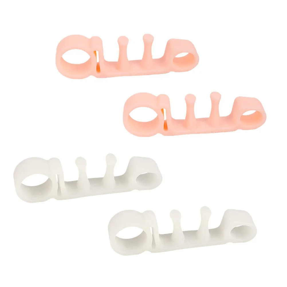 

2Pairs Toe Separator Bunion Corrector Sebs Soft Material Relieves Hallux Valgus Hammer Toe Overlapping Toes Correction Pain