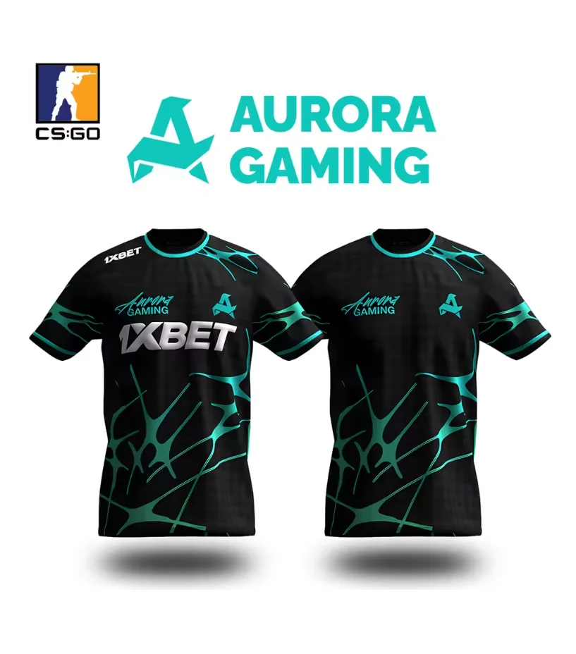 

CS2 Maillot d'entraînement d'été Esports Club Aurora Gaming 2025 Uniforme CSGO Player T-shirt personnalisé Sport Respirant O Cou