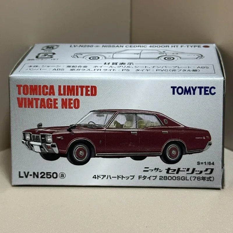 TAKARA TOMY TOMYTEC Tomica 1/64 TLV-N250a TLV-N251a Cedric/Gloria 2800SGL 4 Deuren Legering Speelgoed Motor Diecast Metaal Model Geschenken