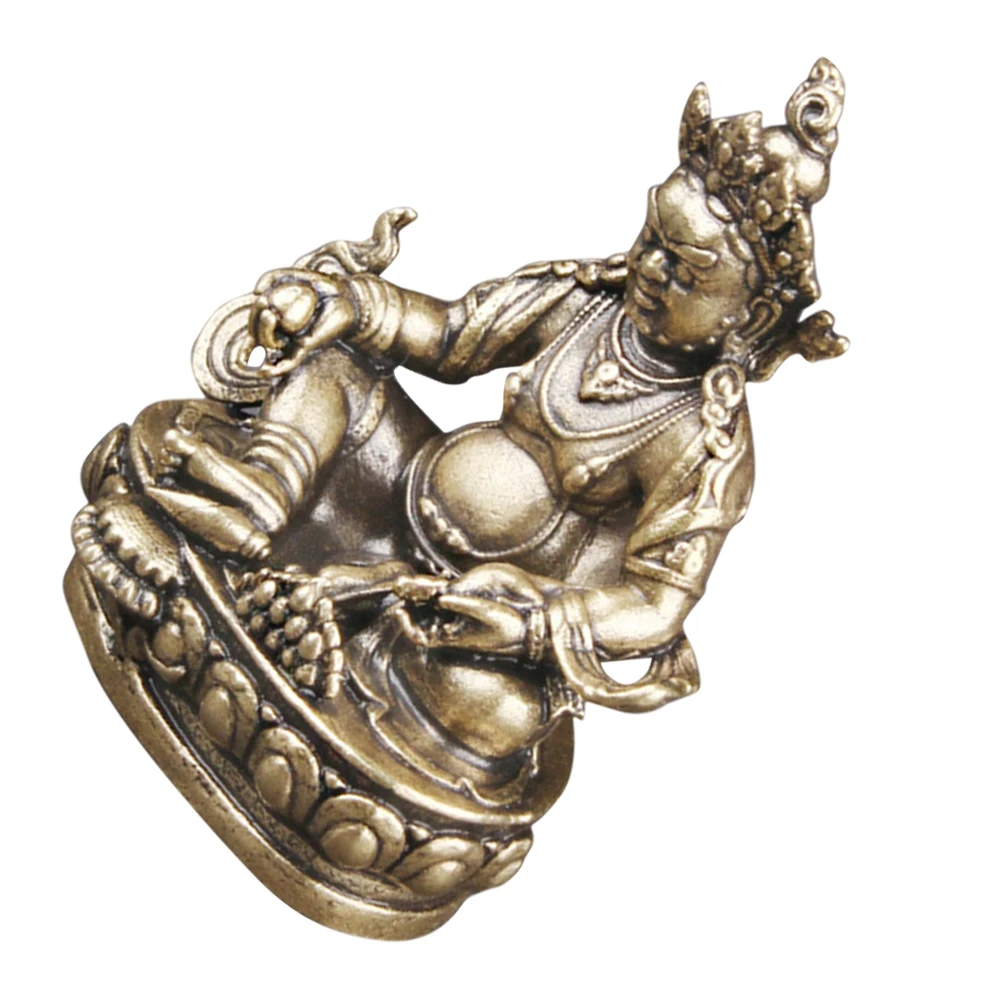 

God Statue Retro Vintage Desktop Ornament Home Decor Prosperity Attracting Temple Decoration Buddhists Sculpture Adorn Vintage