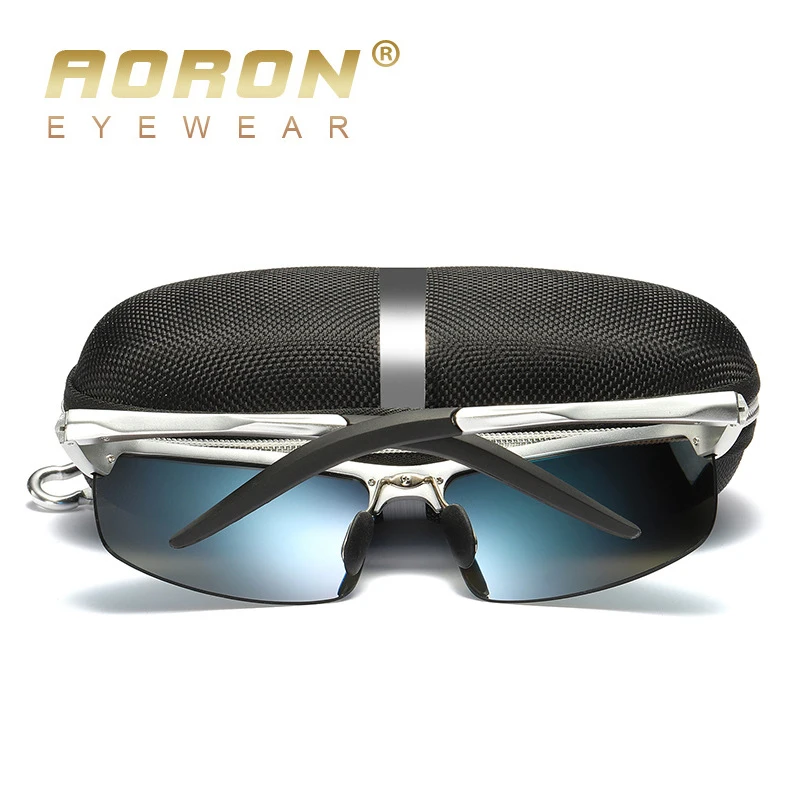 AORON Mens Sunglasses Polarized Driving Sports Aluminum Frame Sun Glasses UV400 Mirror sunglasses men