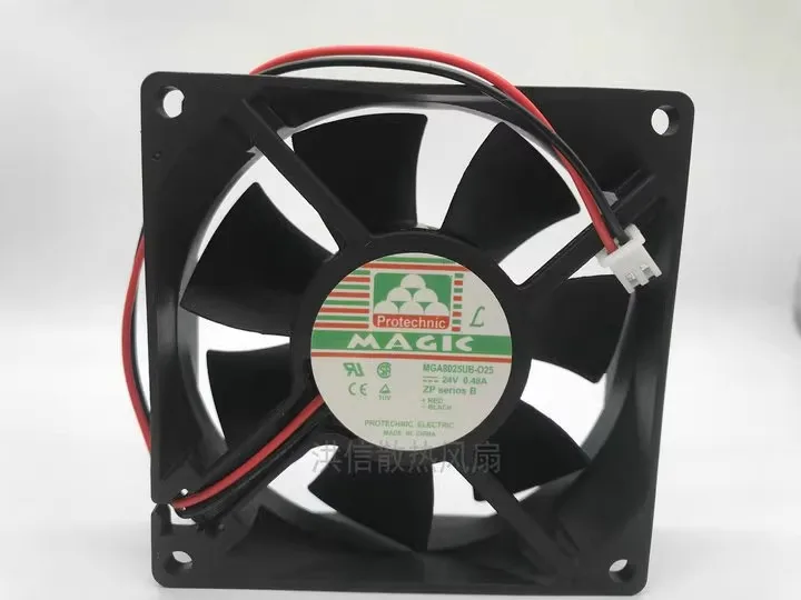 

Free shipping original 8025 MGA8024UB-O25 DC24V 0.48A double ball high air volume 8CM cooling fan