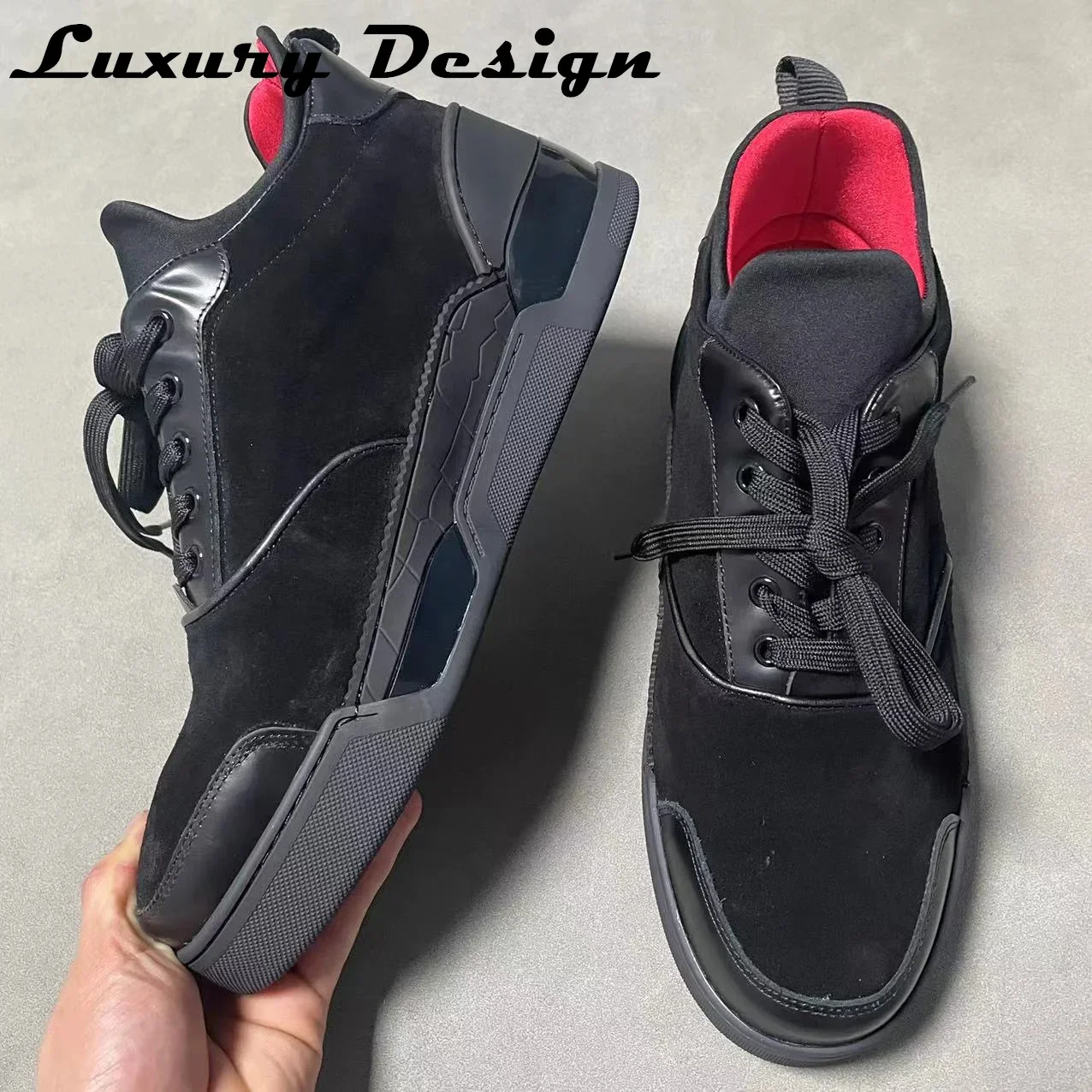 Luxury Brand Designer Chunky Sneakers Men Genuine Leather Thick Bottom Casual Shoes Platform Dad Shoes Women and Men Trainers