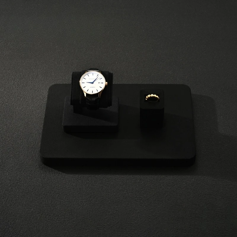 Luxury Watch Display Stand Microfiber Watch & Bracelet Holder Counter Jewelry Display Props