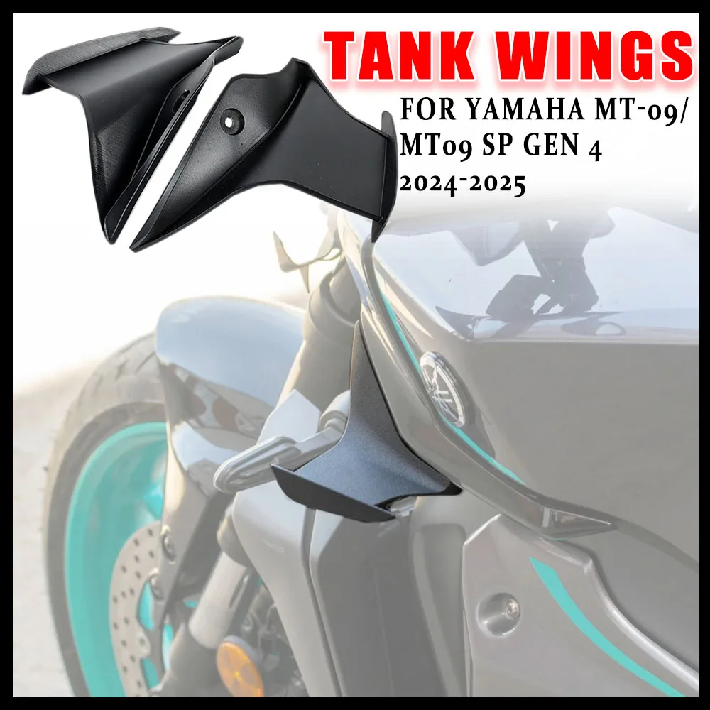 

For YAMAHA MT 09 MT09 SP Gen 4 2024 2025 NEW Motorcycle Wings Protection Tank Guard Fuel Tank Side Wings Spoiler Easy to install