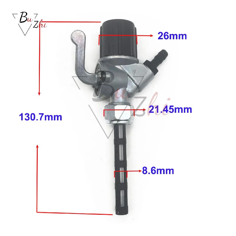 Motorcycle Fuel Tank Valve Switch Slanted Fuel Tap For Simson MZ ETZ 150/250/251 Thangaiah Simson  S51 S 50