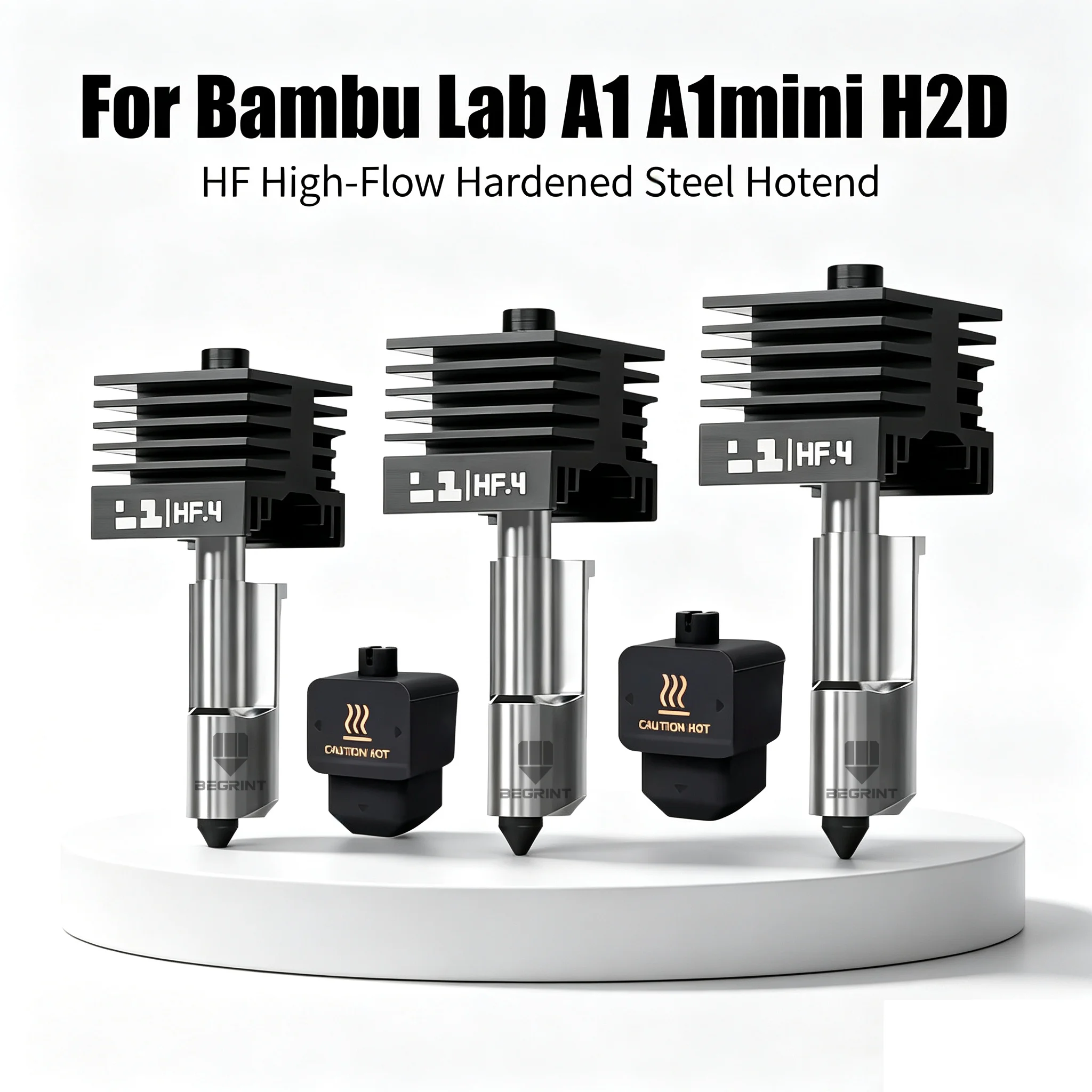 For Bambu Lab HF High Flow Hardened Steel Hotend For A1 A1Mini H2D H2D Laser Quick Release Upgrade Spare Parts For Bambulab H2D