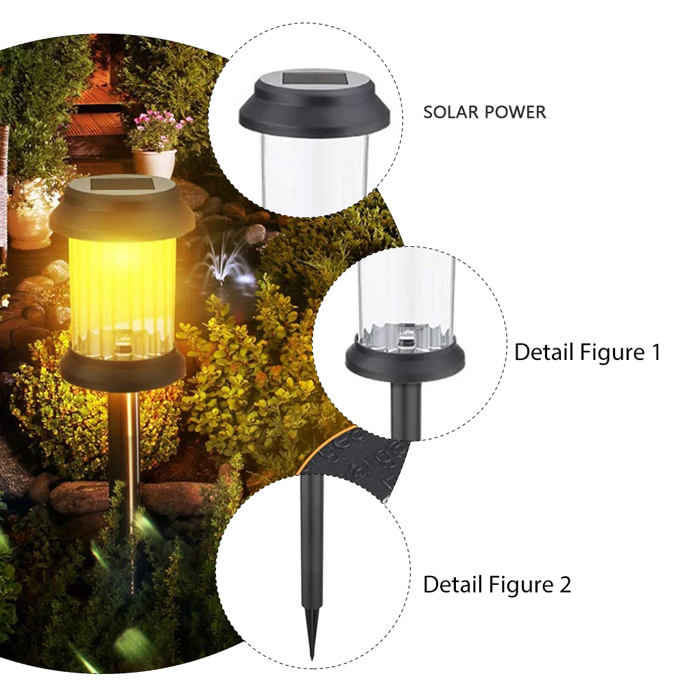 

6Pcs Solar Garden Landscape Lights Outside Underground Solar Light Light Yard Pathway Lawn Lamp Outdoor Landscape Lighting