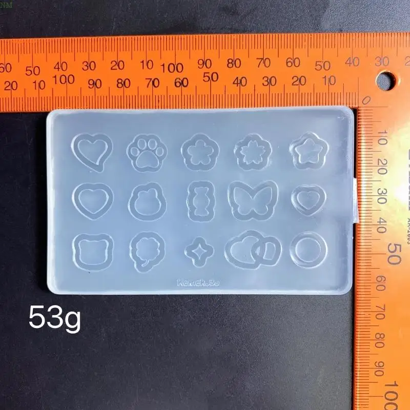 Materiais enchimento areia movediça molde resina silicone oco shaker enchimentos molde jóias fazendo molde para cola